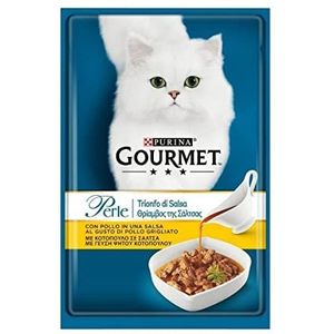 Gourmet Kralen triomf van saus, voer katten, nat, met kip, 85 g