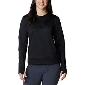 Columbia Windgates Tech fleece sweatshirt voor dames, zwart.