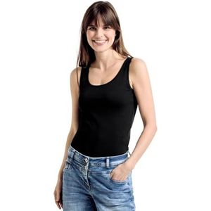 CECIL Linda 311049 tanktop voor dames, Zwart