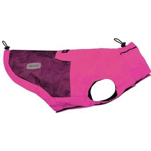 Record - Comfortabele en waterdichte winddichte hondenjas met elastieken en verstelbare kraag | XS, fuchsia, ruglengte 30 cm
