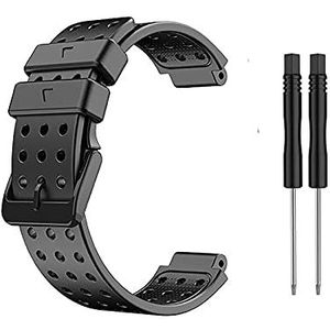 Vervangende siliconen horlogeband voor Garmin Approach S20 met gereedschapsset, Siliconen, Geen edelsteen