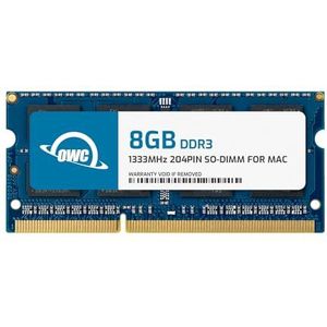 OWC 8,0GB 1333MHz DDR3 SO-DIMM PC3-10600 CL9 werkgeheugen (OWC1333DDR3S8GB)
