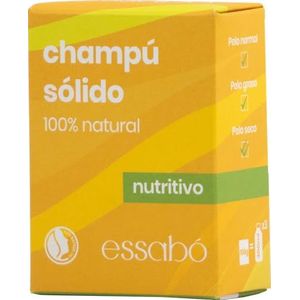 Essabó 100% natuurlijke voedende vaste shampoo op basis van avocado-olie en arganolie, handgemaakt, geschikt voor kinderen en de gevoelige huid, allergievrij, 100 g