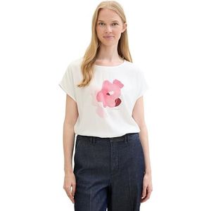 TOM TAILOR T-shirt pour femme, 10315 - Whisper White, S