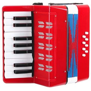 Classic Cantabile Bambino accordeon kinderen, rood, 8 bas