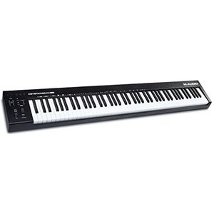 M-Audio Keystation 88 MK3 - USB MIDI-toetsenbord met 88 halfgewogen toetsen voor het bedienen van virtuele synthesizers en audio-zenders