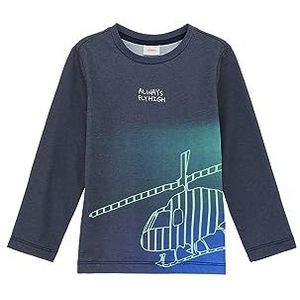 s.Oliver T-shirt met lange mouwen voor jongens, Blauw/Groen-229