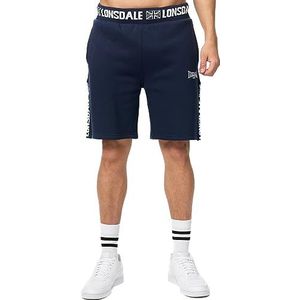 Lonsdale Short Bray pour homme, bleu marine/blanc, L