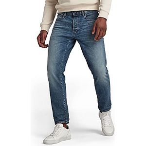 G-Star Raw Heren Jeans 3301 Recht Tapered, Blauw (Faded Cascade C052-c606), 27 W/32 l