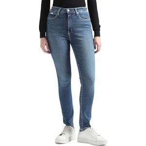 Calvin Klein Jeans Pantalon skinny taille haute pour femme, Denim Medium, 34W / 32L