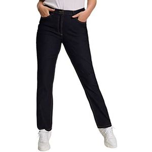 Ulla Popken Jeans Regular Fit Stretch, K Damesbroek, Blauw (Dark Denim 93), 27 EU, Blauw (Dark Denim 93)