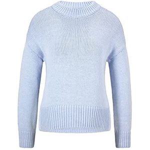 HUGO Smegina gebreide trui voor dames, medium blauw 425, casual fit, middenblauw 425 S, middenblauw 425