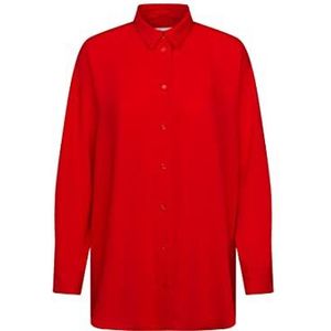 Seidensticker Blouse met lange mouwen, rechte snit, blouse, rood, 46 dames, rood, 44, Rood