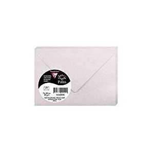 Clairefontaine 54020C, verpakking met 20 enveloppen, formaat 7,5 x 10 cm, 120 g/m², kleur: iriserend roze, uitnodiging voor evenementen en correspondentie, Pollen-serie, glad papier van hoge kwaliteit