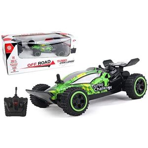 TURBO CHALLENGE - Jungle Buggy – Off Road – 099311 – op afstand bestuurbare auto – groen – 1/28 – batterijen niet inbegrepen – kunststof – vanaf 6 jaar