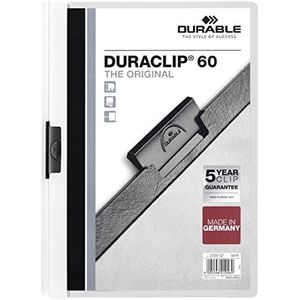 Durable Duraclip 60 presentatiemap met clip, wit