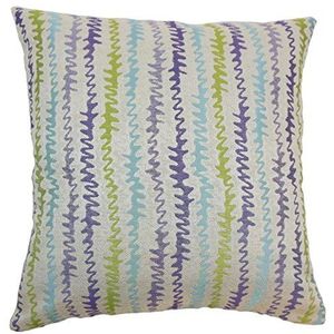 The Pillow Collection Malu Zigzag kussensloop, polyester, 33665 x 33665 x 11779 cm, meerkleurig