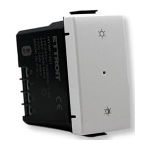 IXTRIMA Smart Wifi Tuya fruit-dimmerschakelaar, compatibel met Bticino Matix-houders, wit