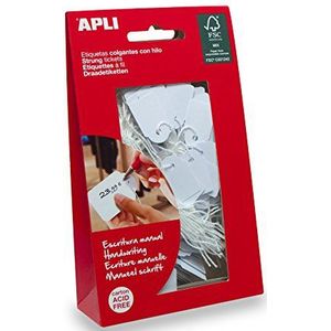 APLI - Agipa 41367 draadetiketten, 36 x 53 mm, wit, 100 stuks