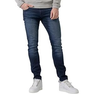 Petrol Industries Nash skinny jeans voor heren, smalle pasvorm, zwart, Blauw, Zwart