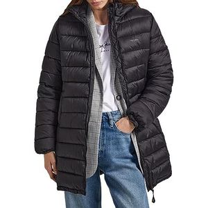 Pepe Jeans Maddie Donsjack voor dames, Zwart