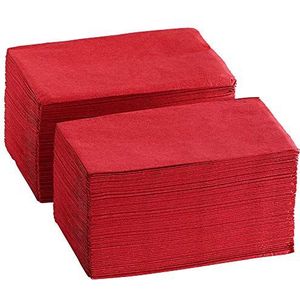 Perfectware - 125 servetten rood 2-laags - PW-2-laags - 125 servetten rood