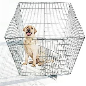 Ellie-Bo Easy-Up ren met 8 panelen voor puppy's en konijnen, 61 cm hoog