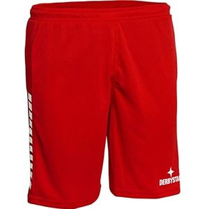 Derbystar Uniseks broek Primo, rood en wit.