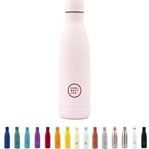 Cool Bottles - Roestvrijstalen fles - 350 ml - Pastel Pink - 23,5 x 7 cm - Thermosfles - 36 uur koude dranken - 18 uur warme dranken - Triple-Cool Technology - BPA-vrij