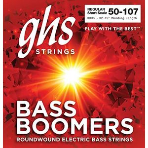 GHS BASS BOOMERS 3035 snaren voor e-bas e-bass snaren kleine ladder normaal 050/107