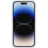 OtterBox iPhone 14 Pro valbescherming; Symmetry Clear, ondersteunt 3 x meer vallen dan militaire standaard en displaybeschermfolie van glas, krasbestendig, transparant