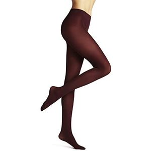 FALKE Dames fijne panty 50 DEN zwart huidskleur vele andere kleuren - fijne panty versterkt zonder patroon halfondoorzichtig, scheurvast mat, duurzaam, rood (Barolo 8596), M, rood (Barolo 8596)
