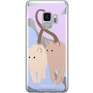 ERT GROUP beschermhoes voor Samsung S9, origineel en officieel Babaco-motief Cats 013, perfect aangepast aan de vorm van de mobiele telefoon, gedeeltelijk transparant