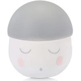 Babymoov Squeezy grijs nachtlampje, zachte siliconen nachtlamp, slaaphulp voor baby's en kinderen, batterijduur van 200 uur