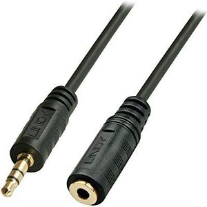 LINDY Audiokabel premium stereo jack plug 3,5 mm stekker op bus, 3 m