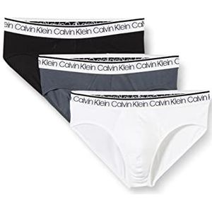 Calvin Klein Cotton Stretch Herenondergoed, zwart/wit/turbulence