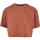 Urban Classics Oversized crop T-shirt voor dames, T-shirt voor dames, Terracotta