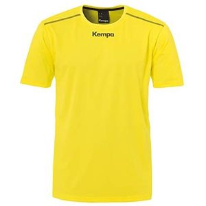 FanSport24 T-shirt voor heren, Kempa handbal, korte mouwen, polyester, groen, Citroen Geel
