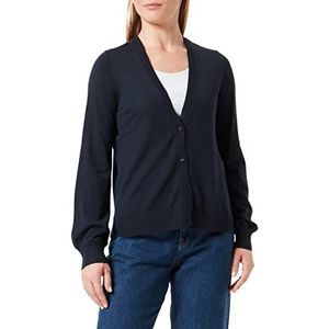 s.Oliver BLACK LABEL 10.2.20.17.172.2118898 cardigan, blauw, 38 dames, blauw, maat 38, Blauw