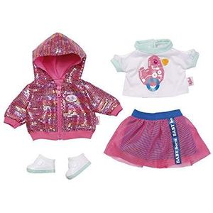 Zapf Creation 827147 BABY born City deluxe babystijl roze/wit/mint, 43 cm