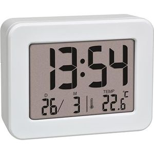 Digitale Wekker - Compact - Zwart - Met Thermometer