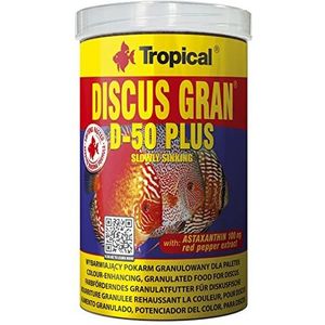 TROPICAL Discus Gran D-50 Plus voer voor aquaria, 1000 ml