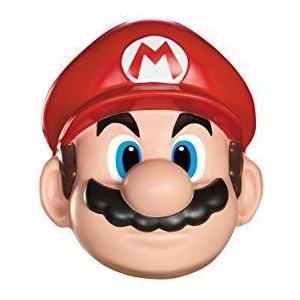 Disguise Mario masker voor volwassenen, rood/wit/bruin, eenheidsmaat
