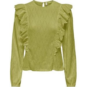 ONLY - Onlgrace L/S O-hals Top Box Jrs Damesblouse (1 stuk), Oase, M