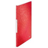 Leitz Wow 46310026 Porte-vues Format A4 20 pochettes Capacité 40 feuilles Rouge