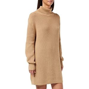 Calvin Klein Dames pulloverjurk, dik, Timeless Camel, M, Timeless Camel