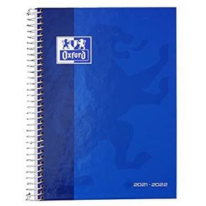 Oxford School Agenda 2021 2022, weekoverzicht, extra lange omslag, 8 ° (12 x 18 cm), blauw