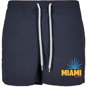 Mister Tee Miami Beach zwemshort voor heren, marineblauw, maat M, navy, M, Marine.