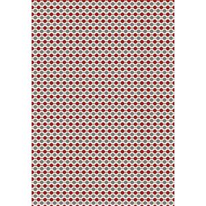 Clairefontaine 393816C zijdepapier – motief: rode en zilveren ballen – verpakking met 4 gevouwen vellen – afmetingen: 50 x 70 cm – 18 g – geschenkverpakking, personalisatie van geschenken, doe-het-zelf, creatieve vrije tijd