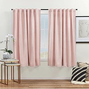 Exclusive Home Curtains HT-gordijnen met verborgen lussen, 132 x 160 cm, blush, 1 paar